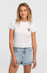 O'Neill Rib T-Shirt Women - Snow White