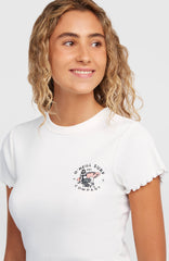 O'Neill Rib T-Shirt Women - Snow White