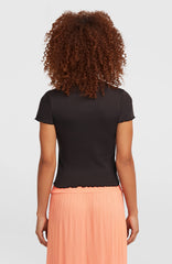 O'Neill Rib T-Shirt Women - Black Out