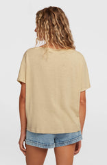 Essentials O'Neill Script Scoop Neck T-Shirt Women - Cocoa Sand