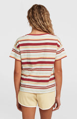 O'Riginals Boxy Stripe T-Shirt Women - Beige Originals tee stripe