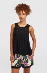 Essentials Tokeena Embroidery Tank Women - Black Out