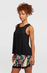Essentials Tokeena Embroidery Tank Women - Black Out