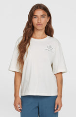 Summer Musthaves Back Print T-Shirt Women - Snow White