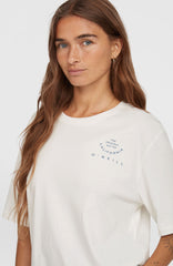 Summer Musthaves Back Print T-Shirt Women - Snow White