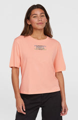 Summer Musthaves Back Print T-Shirt Women - Coral Pop
