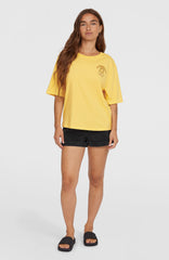 Summer Musthaves Back Print T-Shirt Women - Tender Buttercup