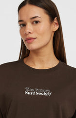 Future Surf Society T-Shirt Women - Coffee Bean