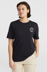 Chest Graphic T-Shirt Women - Black Out