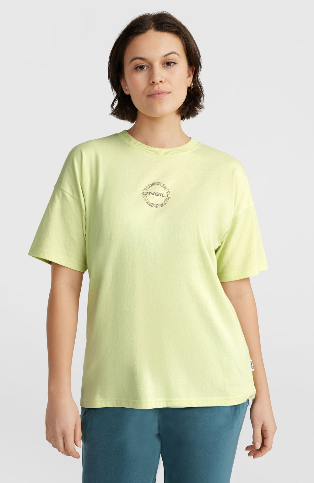 Back Graphic T-Shirt Women - Lime Wash