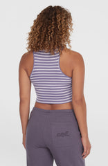 Jess Rib Tanktop Women - Purple Yarn Dye Stripe