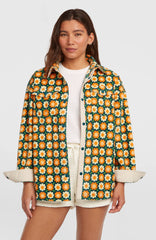 O'Riginals Superfleece Shirt Women - Green Retro Flower