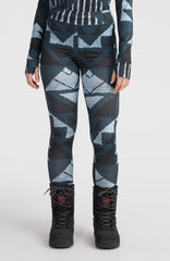 Baselayer Bottoms Women - Blue Triangle Ikat