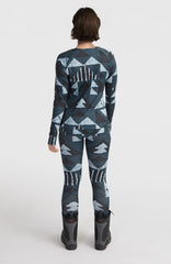 Baselayer Bottoms Women - Blue Triangle Ikat