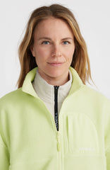 High-Pile Full-Zip Fleece Women - Lime Wash