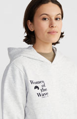 Women of the Wave Hoodie Women - White Melange