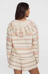 Bavaro Hoodie Women - White Bavarro Stripe