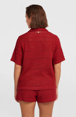 O'Riginals Crochet Shirt Women - Midnight Poppy