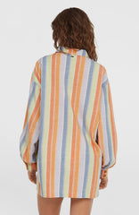 Beach Vintage Long Shirt Women - Vintage Stripe