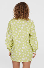 Beach Vintage Long Shirt Women - Green Daisyline