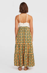 O'Riginals Maxi Dress Women - Green Retro Flower