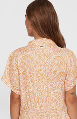 Women of the Wave Romper Women - White Abstract Wave