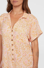 Women of the Wave Romper Women - White Abstract Wave