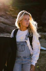Essentials Twill Dungaree Women - Denim Blue