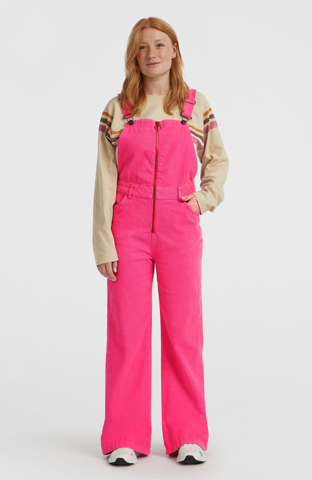 O'Riginals Cord Dungarees Women - Carmine Rose