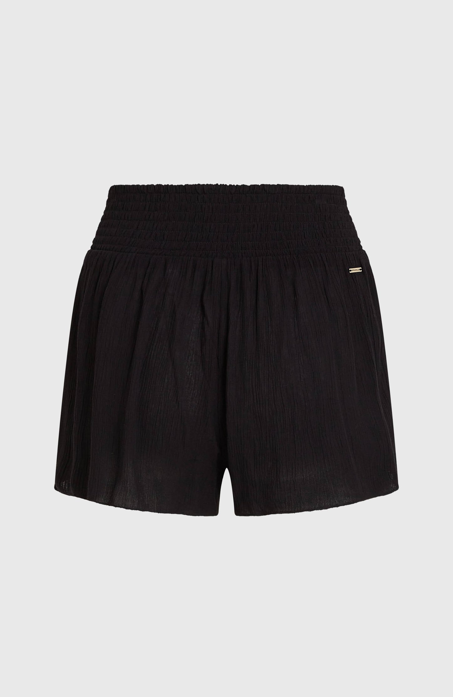 Johnny Smocked Waist Shorts Women - Black Out