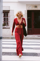 O'Riginals Wide-Leg Pants Women - Midnight Poppy