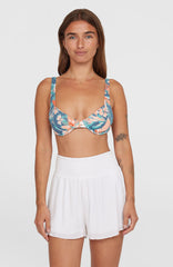 Johnny Smocked Waist Shorts Women - Snow White