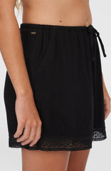 Essentials Embroidery Shorts Women - Black Out
