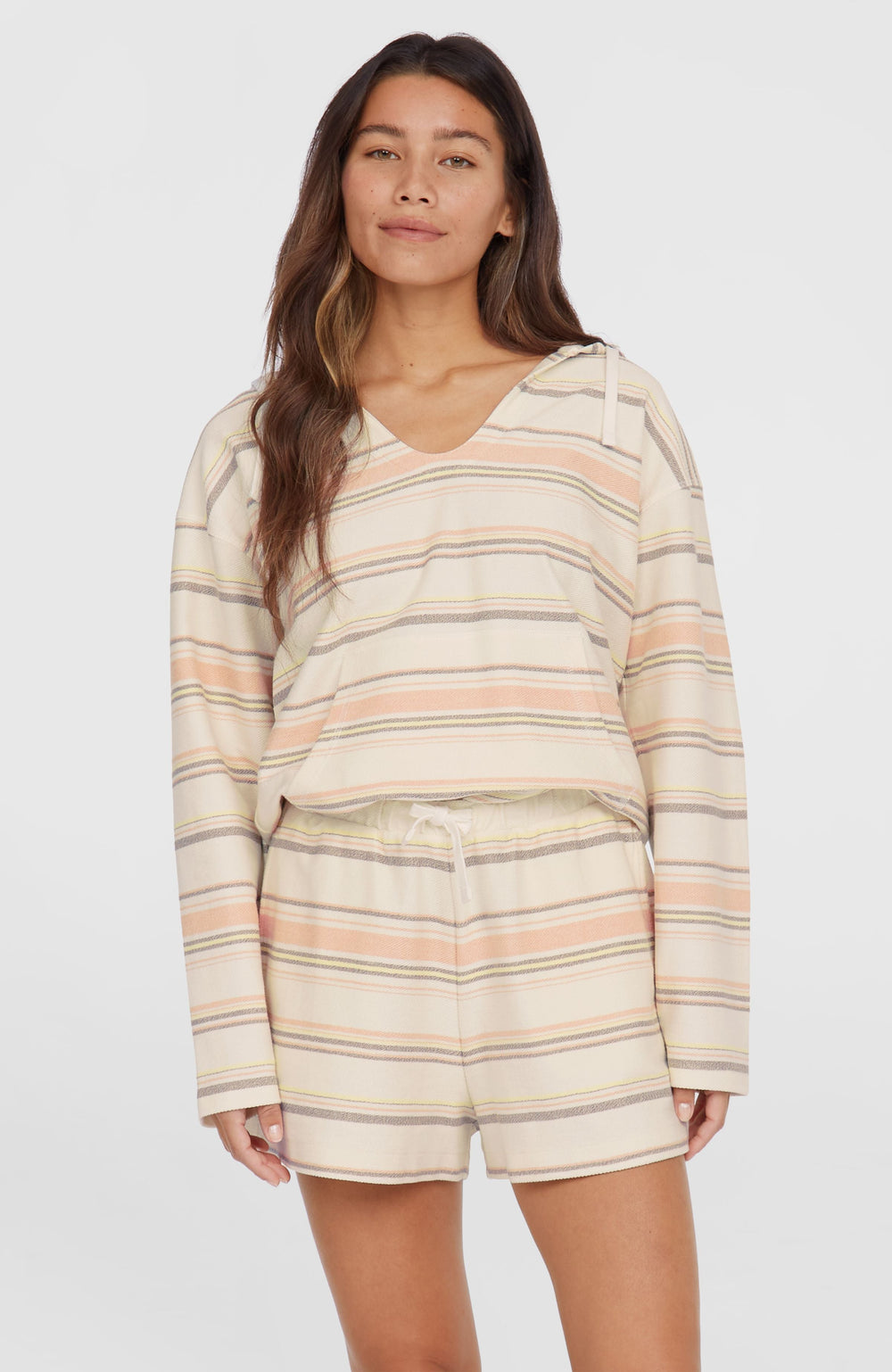 Bavaro Shorts Women - White Bavarro Stripe