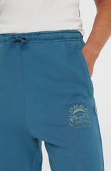 Beach Vintage Sweatpants Women - Copen Blue