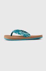 Ditsy Sun Sandals Women - Green Island Sky