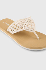 Ditsy Crochet Sandals Women - Snow White
