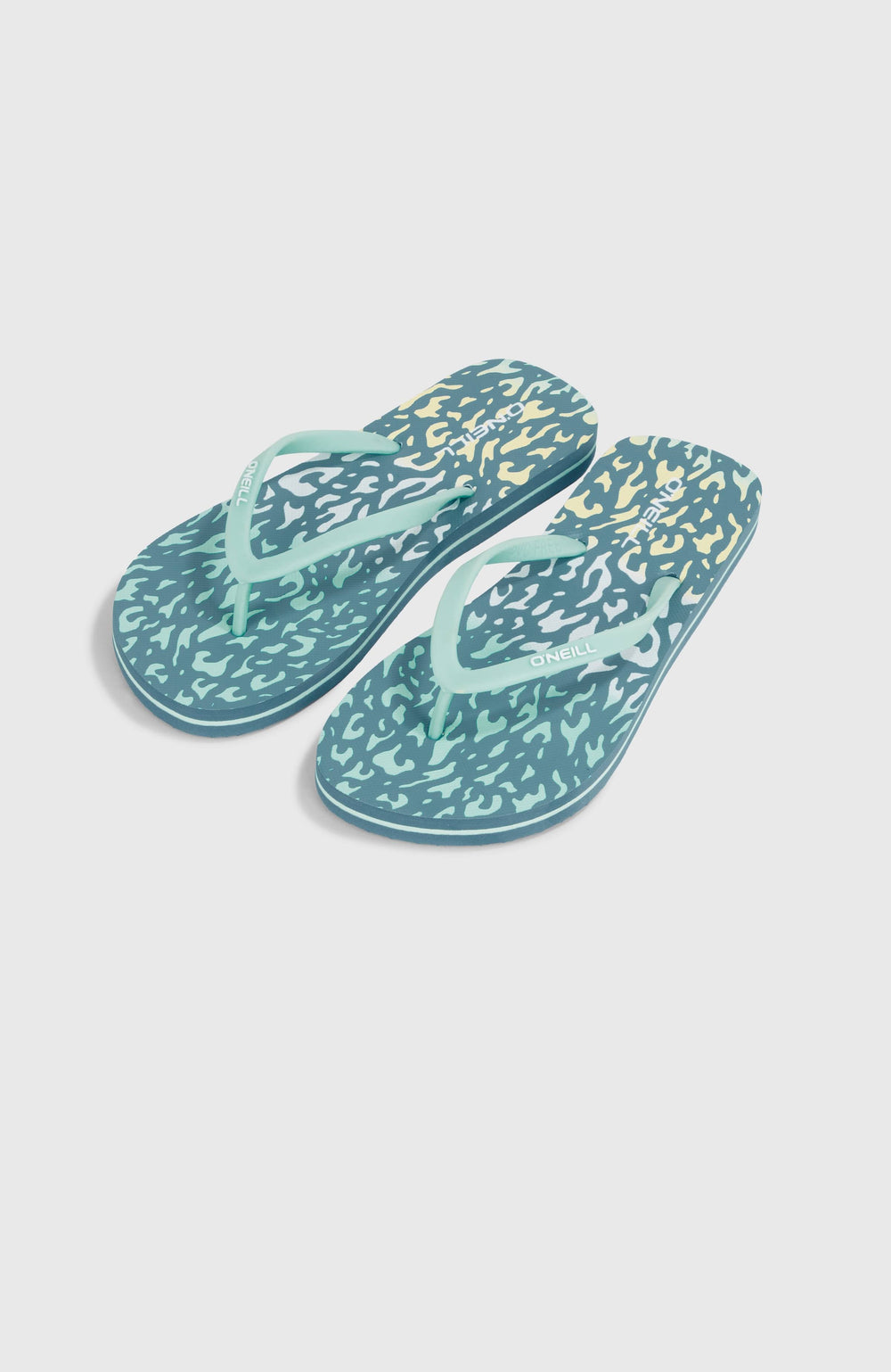 Profile Graphic Sandals Women - Yellow Animal Blur
