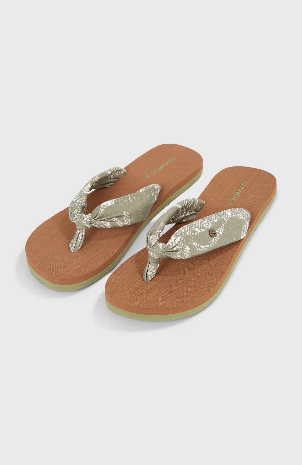 Ditsy Sun Sandals Women - Green Textured Jungle