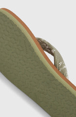 Ditsy Sun Sandals Women - Green Textured Jungle