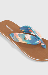 Ditsy Sun Sandals Women - Blue Painted Tropics