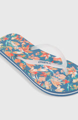 Profile Graphic Sandals Women - Blue Painted Tropics