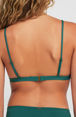 Seaside Tri Bikini Top Women - Botanical Heat