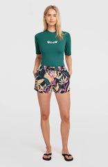 Essentials 12'' All-Over Print Swimshorts Women - Black Wmns Tropicana