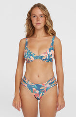 Boulders Strappy Sides Bikini Bottoms Women - Blue Painted Tropics
