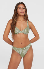 Rita Bikini Bottoms Women - Green Textured Jungle