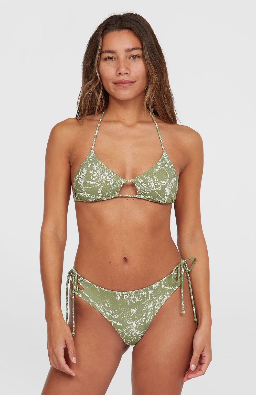 Madrid Jensen Bikini Set Women - Green Textured Jungle