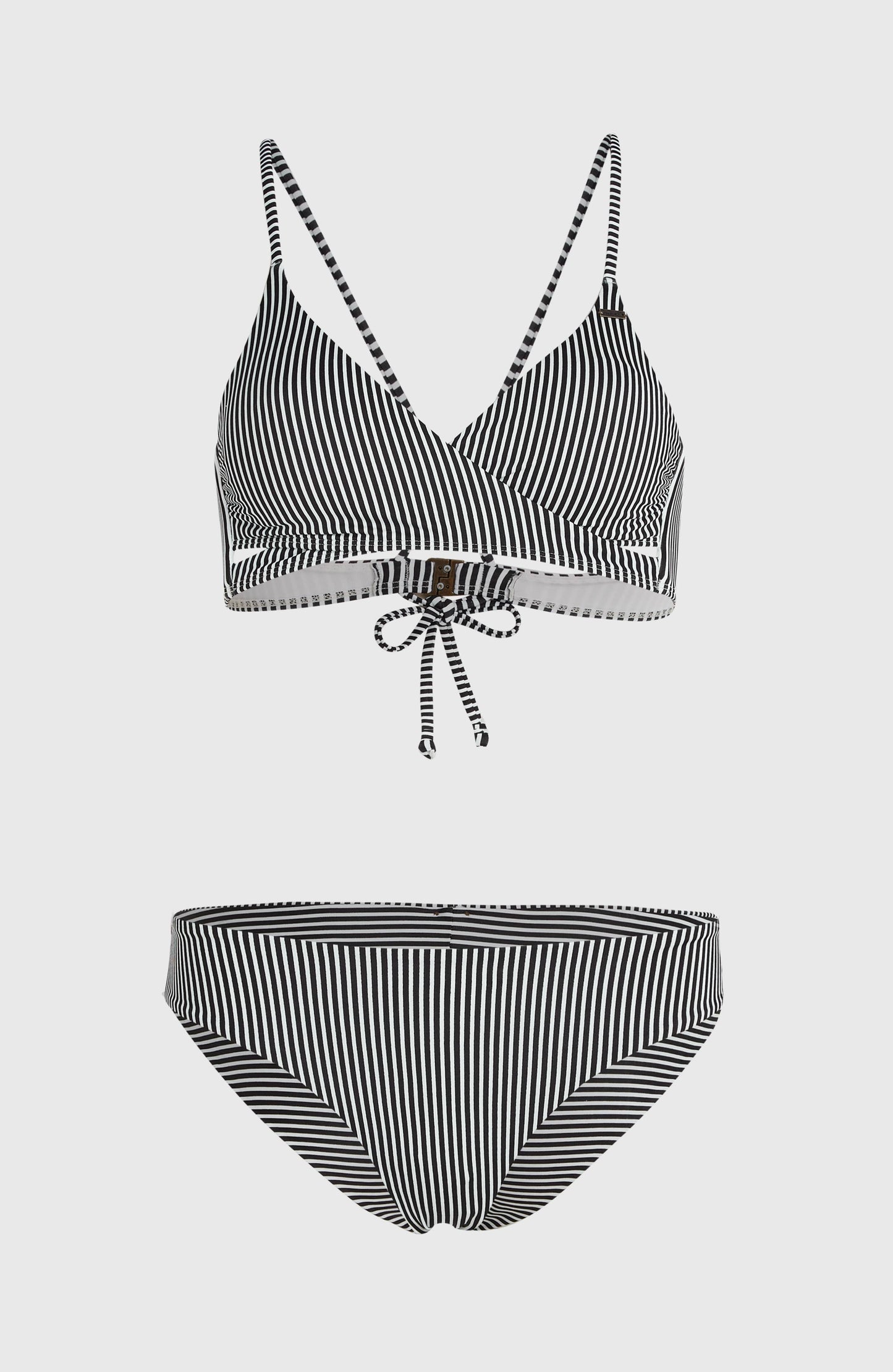 Essentials Baay Maoi Bikini Set Women - Black Simple Stripe