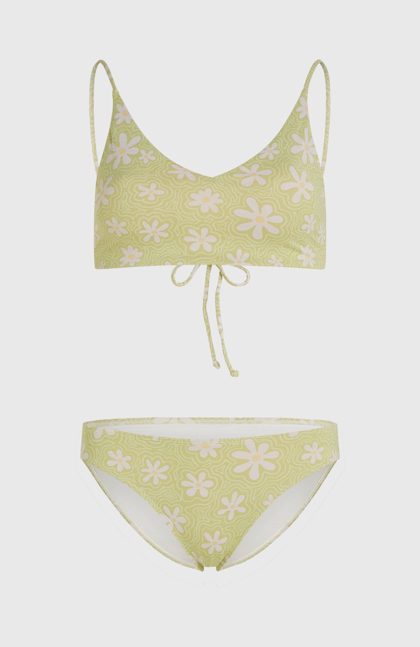 Beach Vintage Midles Rita Bikini Set Women - Green Daisyline