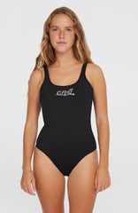 Essentials Script Swimsuit Women - Black Out
